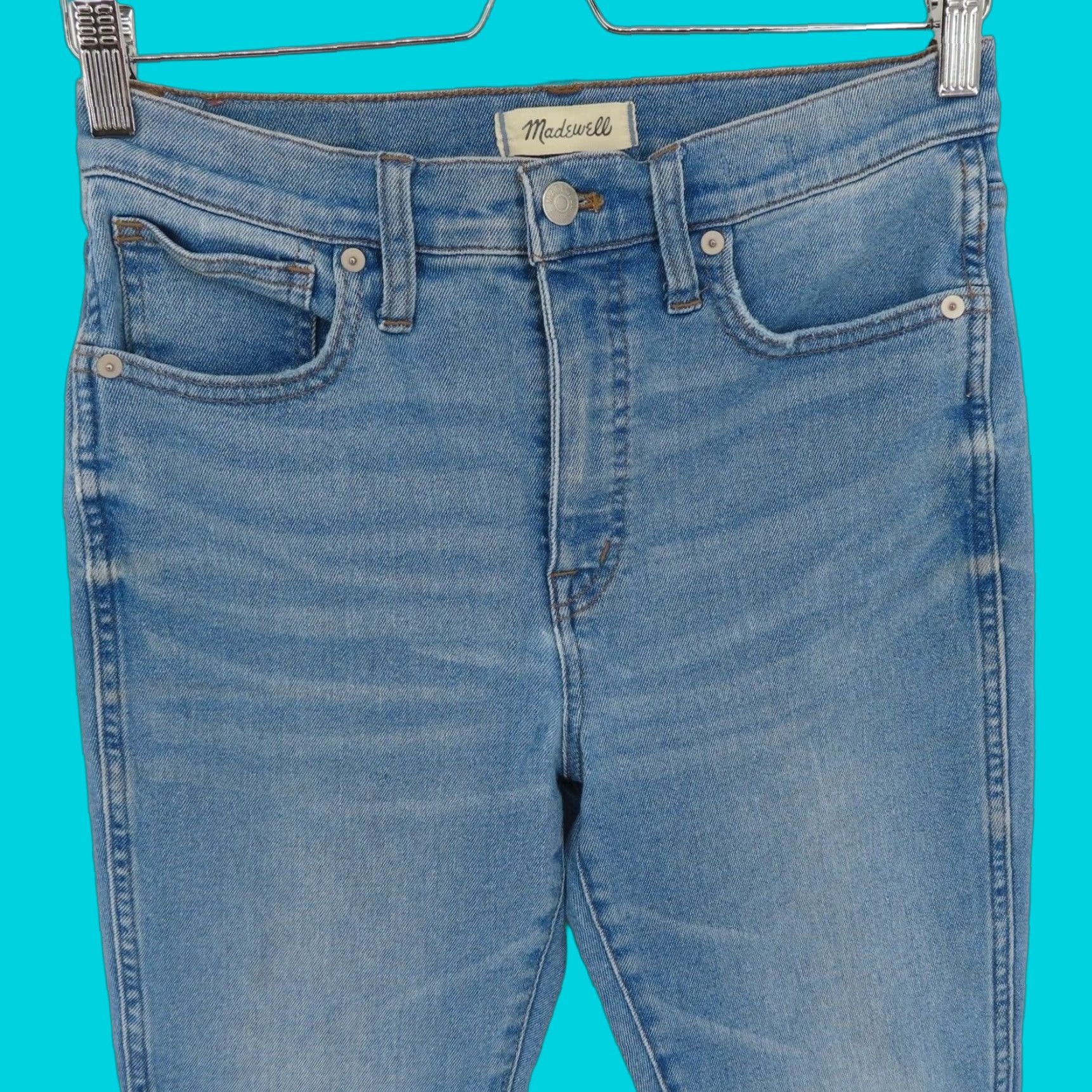 Madewell Madewell Womens Jeans 28 High Rise Skinny Crop Denim 5-Pocket Blue Size 28" / US 6 / IT 42 - 1 Thumbnail