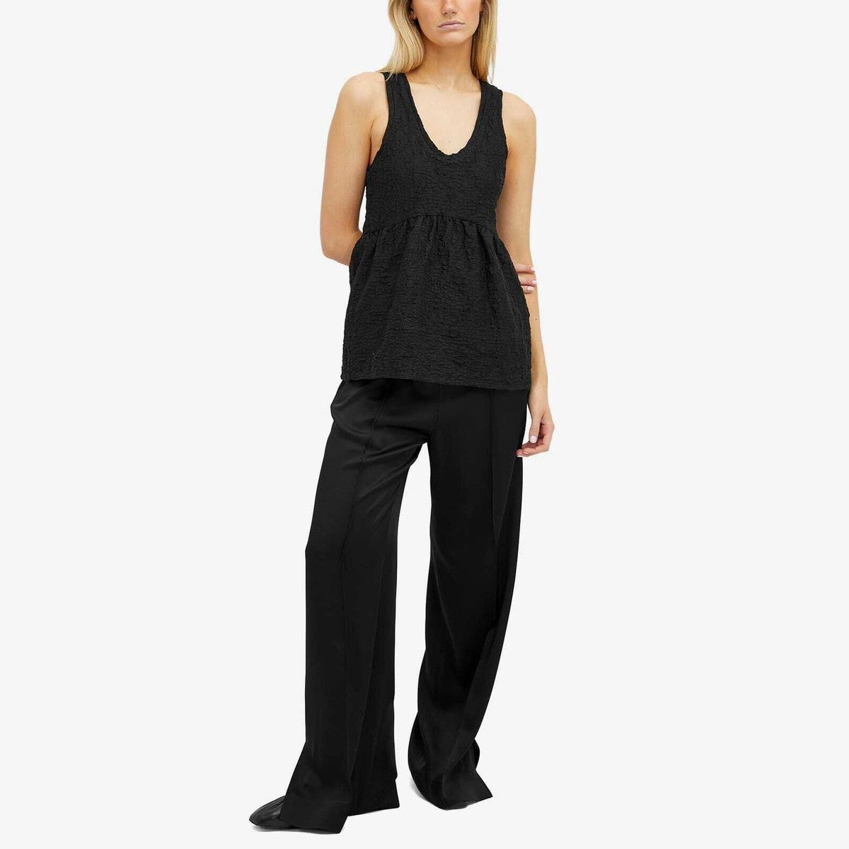 Jil Sander o1mt1gz0625 Tank Top in Black Size M / US 6-8 / IT 42-44 - 4 Thumbnail