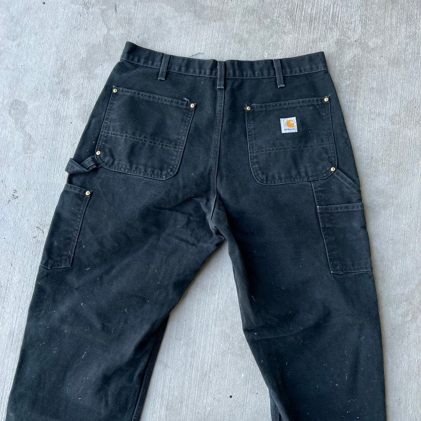 Carhartt × Vintage Carhartt black double knee work wear carpenter pants Size US 33 - 5 Thumbnail
