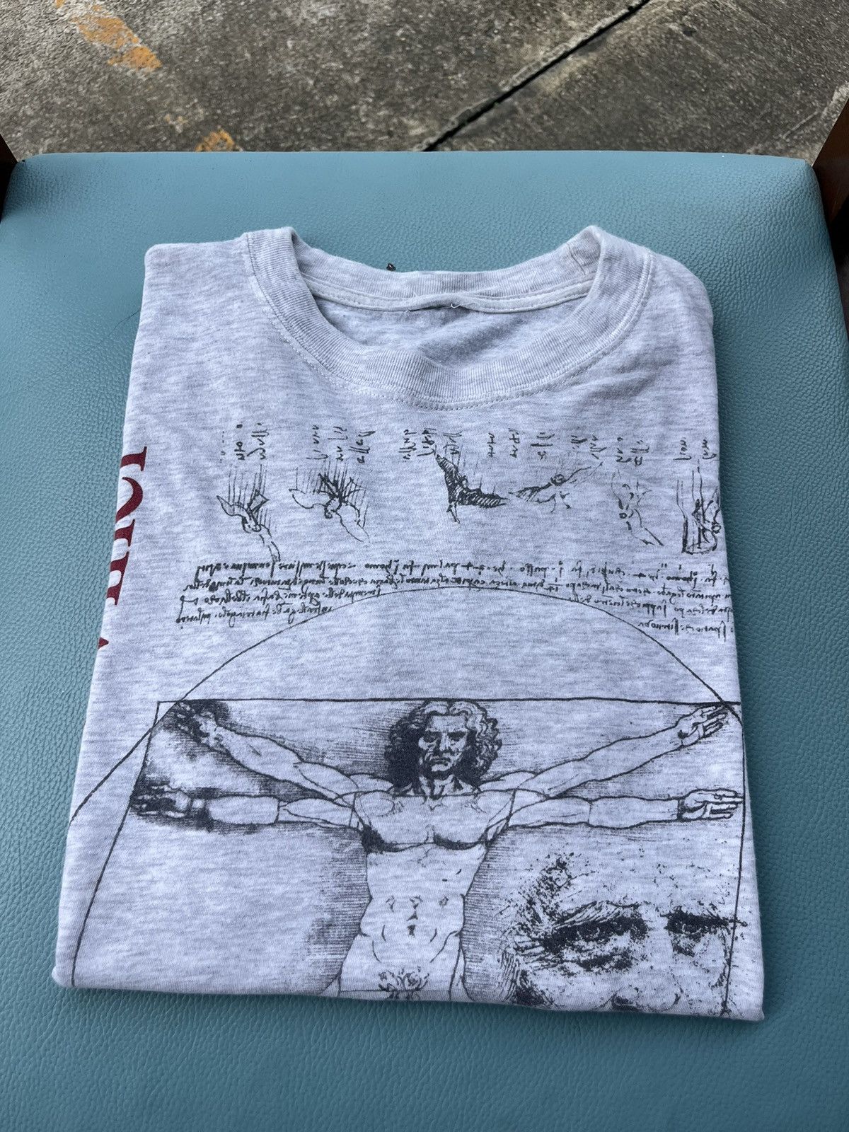 Vintage Vintage Leonardo Da Vinci FIRENZE 90’s Art T-shirt Size US L / EU 52-54 / 3 - 1 Thumbnail