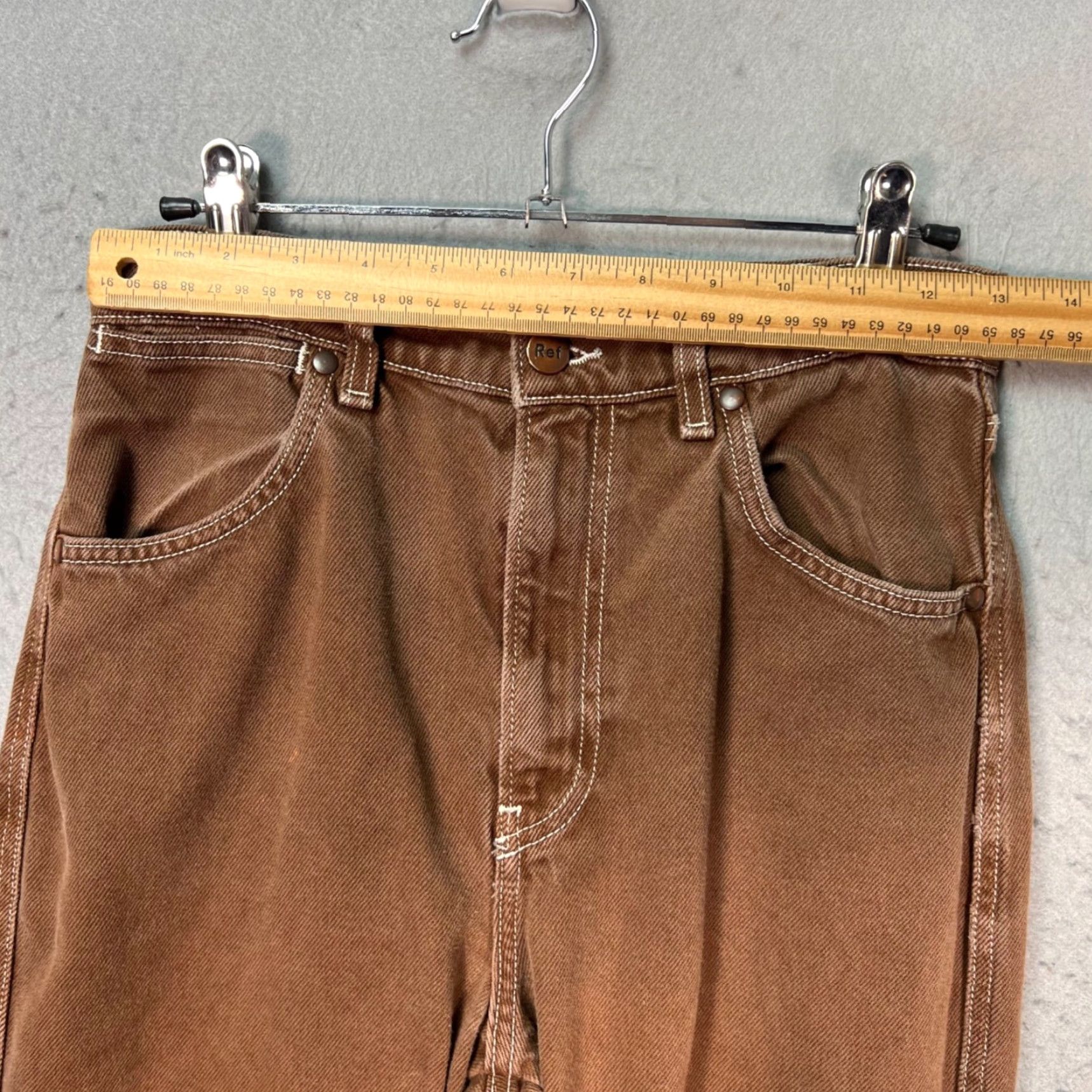 Reformation VINTAGE Reformation Cowboy Jeans 26 Womens High Rise Straight Brown Denim 5-Pocket Size 26" / US 2 / IT 38 - 7 Thumbnail