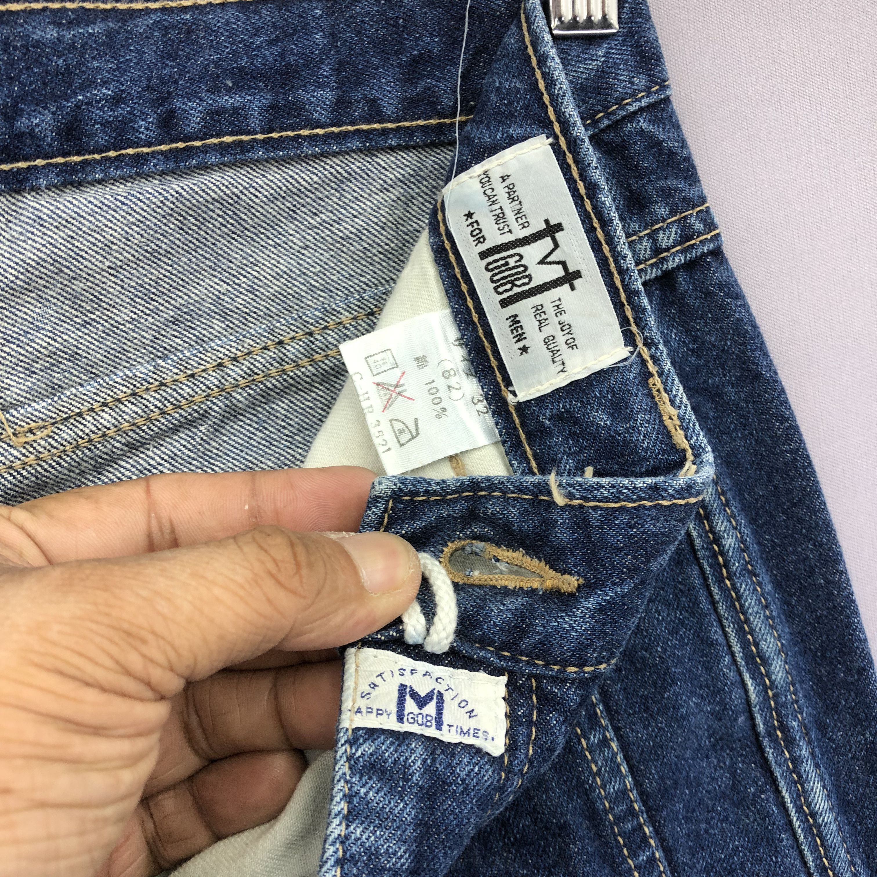 Japanese Brand Vintage 90s M Gob Japanese Tapered Loose Jeans Skater Denim Size US 32 / EU 48 - 6 Thumbnail