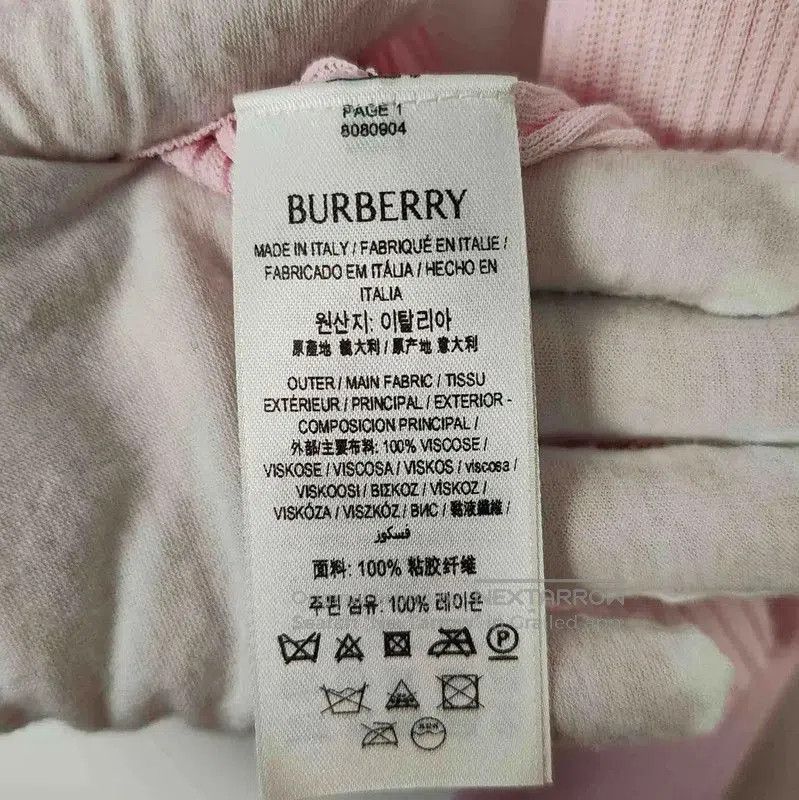 Burberry Burberry Pink Ribbed Knit Cardigan for Women. Size M / US 6-8 / IT 42-44 - 8 Thumbnail