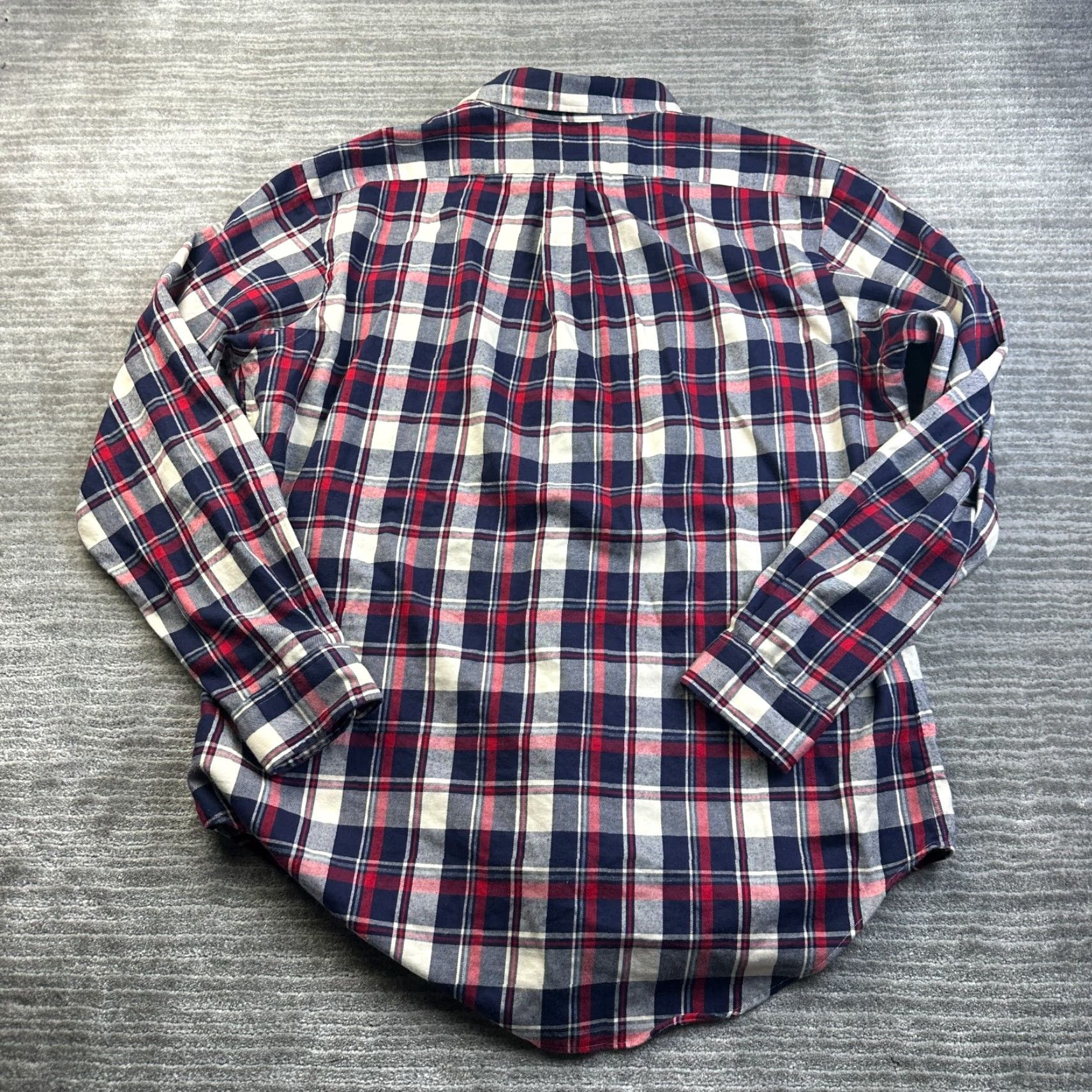 Polo Ralph Lauren Polo Ralph Lauren Shirt Mens Medium Red Plaid Flannel 2 Pocket Button Up Size US M / EU 48-50 / 2 - 3 Thumbnail