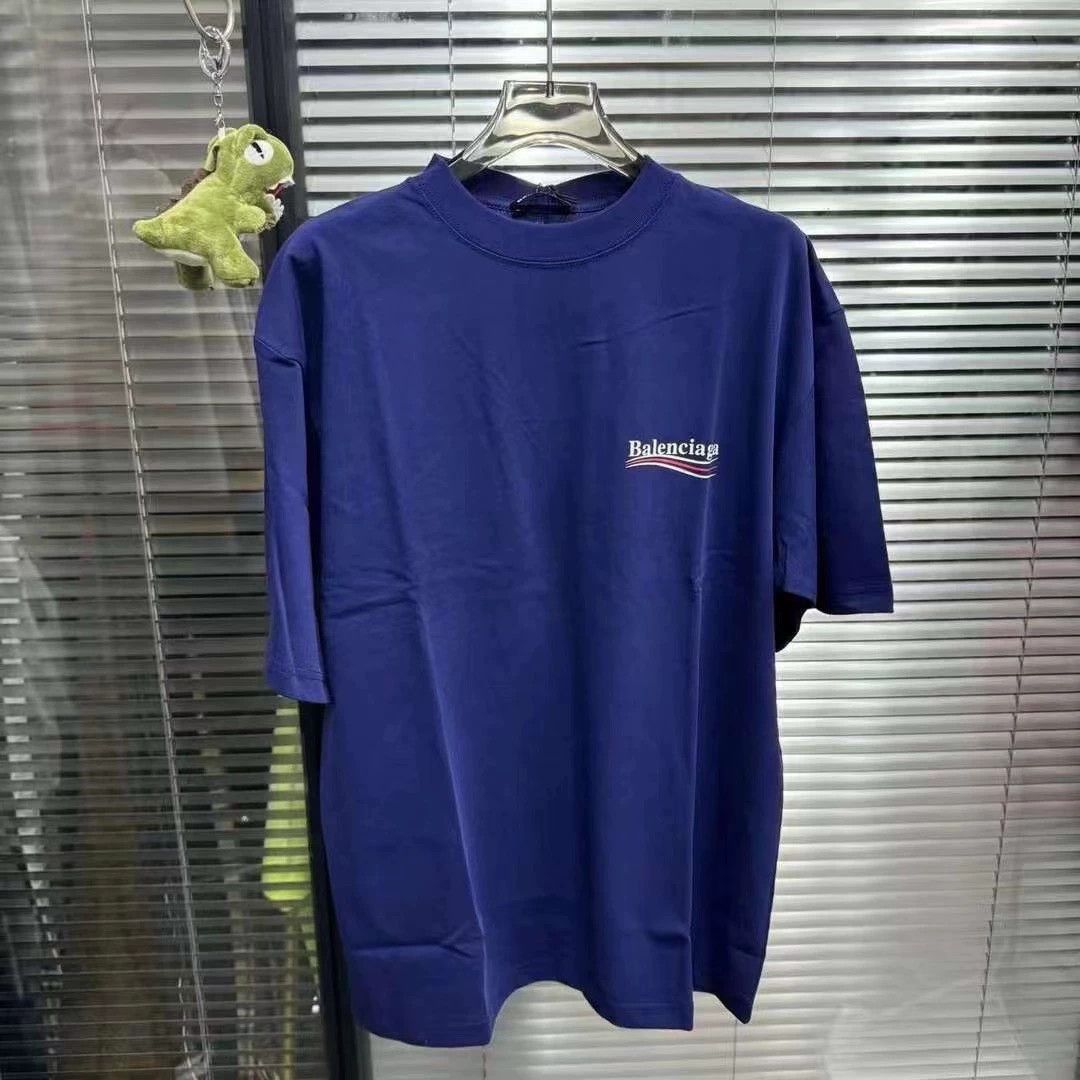 Balenciaga Balenciaga Blue Coke Short Sleeve Size US L / EU 52-54 / 3 - 1 Thumbnail