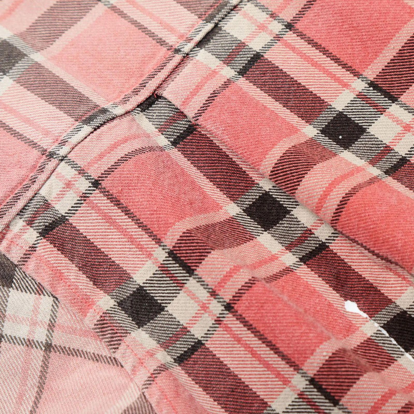 Vintage Red Plaid Distressed Flannel Shirt Size US M / EU 48-50 / 2 - 4 Thumbnail