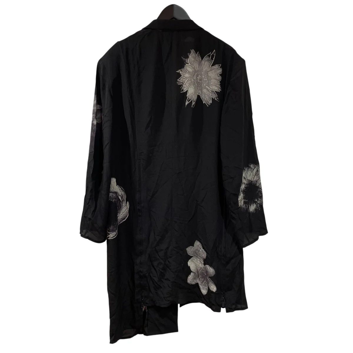 Yohji Yamamoto Yohji Yamamoto pour homme/WHITE FLOWER PRINT SLIT JACKET Size US M / EU 48-50 / 2 - 2 Thumbnail