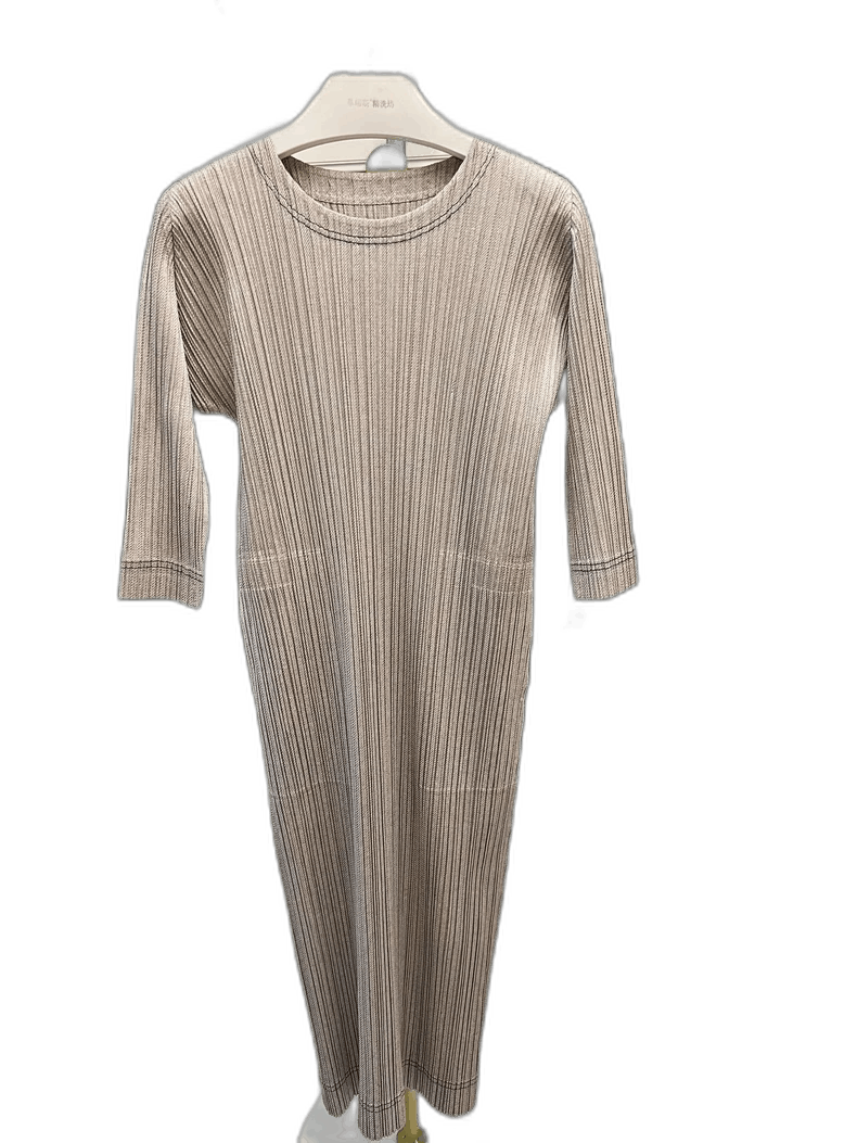 Issey Miyake Issey Miyake Dress in White Denim-yf Size 22" - 1 Thumbnail