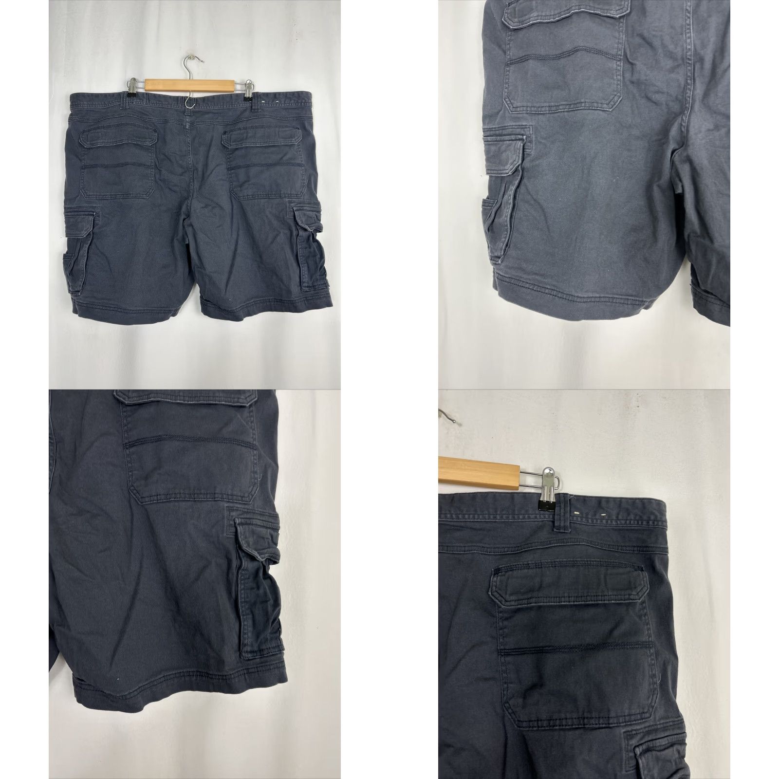 Vintage Red Head Mens 50 Navy Blue Cargo Shorts Cotton Outdoor Big & Tall 50x9 Men Size US 34 / EU 50 - 8 Thumbnail