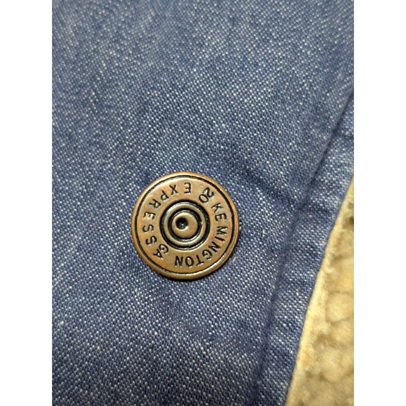 Denime VINTAGE denim RANCHER sherpa coat 42 blue JEAN CAL CRAFT denim jacket M Mens Size US 31 - 6 Thumbnail