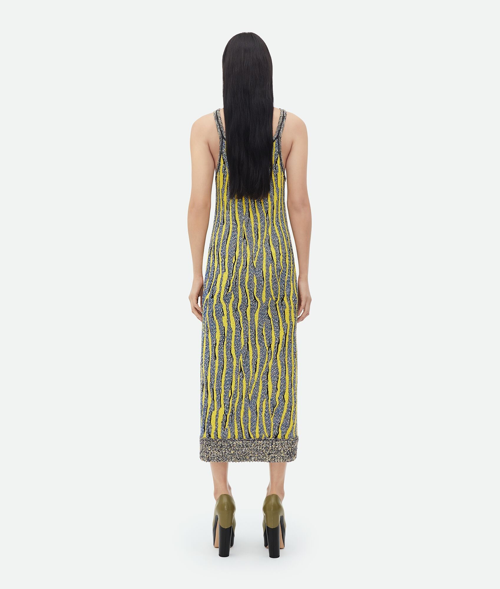 Bottega Veneta o1n1vont0325 Animal Jacquard Dress in Multicolor Size S / US 4 / IT 40 - 3 Thumbnail