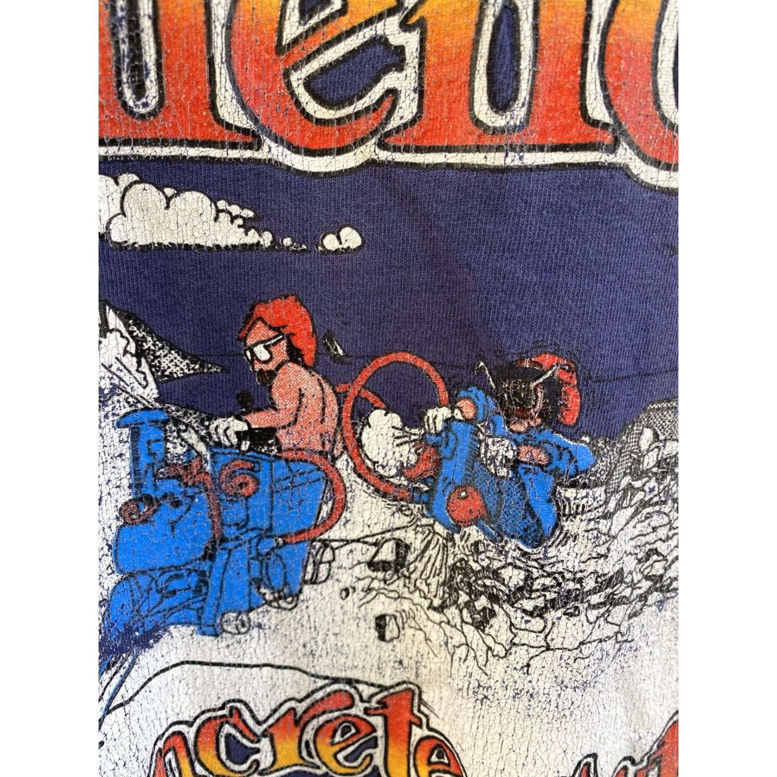 Vintage VINTAGE American Pocket Tee Graphic Graphic T-Shirt XL Blue USA 90s Mens Short Sleeve Crew Neck Pockets Back Graphic 1990s Size US XL / EU 56 / 4 - 3 Thumbnail