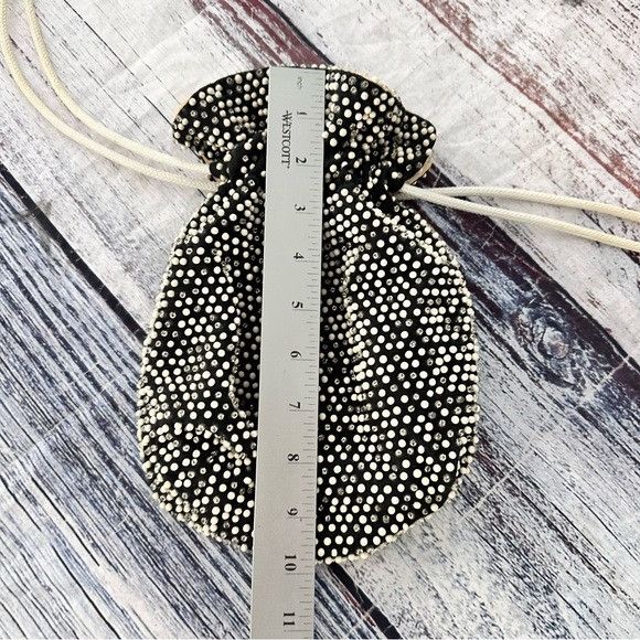 Vintage Vintage Beaded Purse String Reversible Bag Purse Size ONE SIZE - 7 Thumbnail