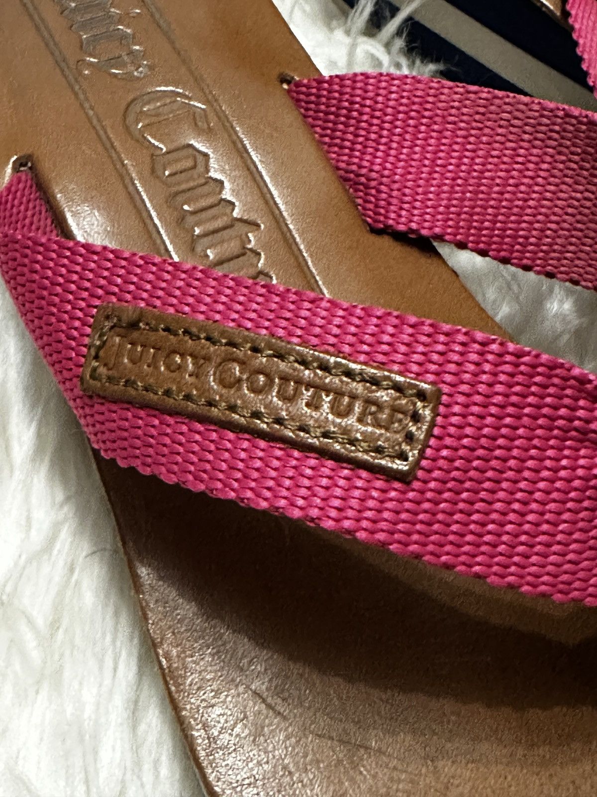 Juicy Couture flip flops slippers vintage Juisy Couture Size US 6 / IT 36 - 2 Thumbnail