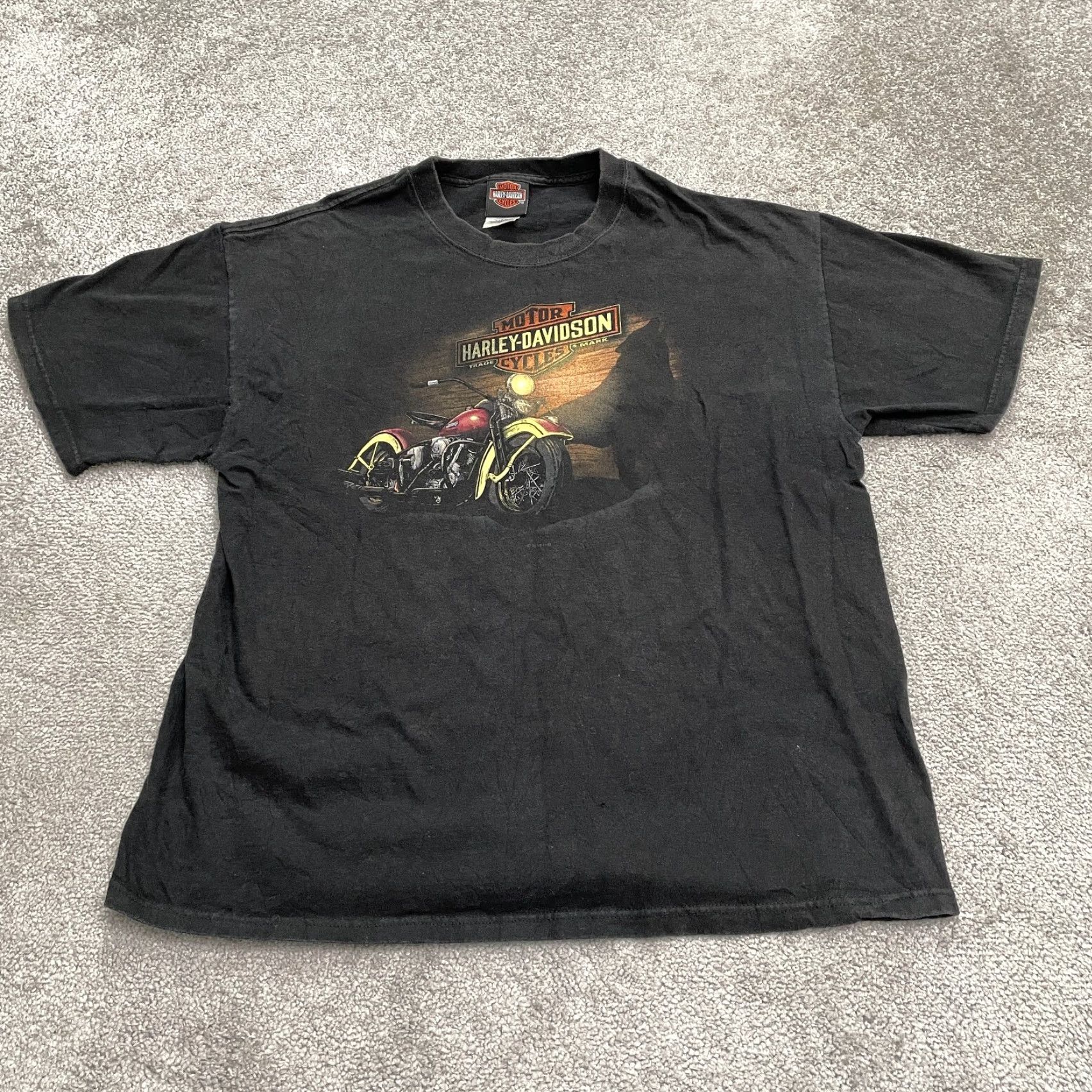 Harley Davidson Harley-Davidson Hanes Beefy-T Graphic T-Shirt Womens XL Black Cotton Crew Tee Size XL / US 12-14 / IT 48-50 - 2 Thumbnail