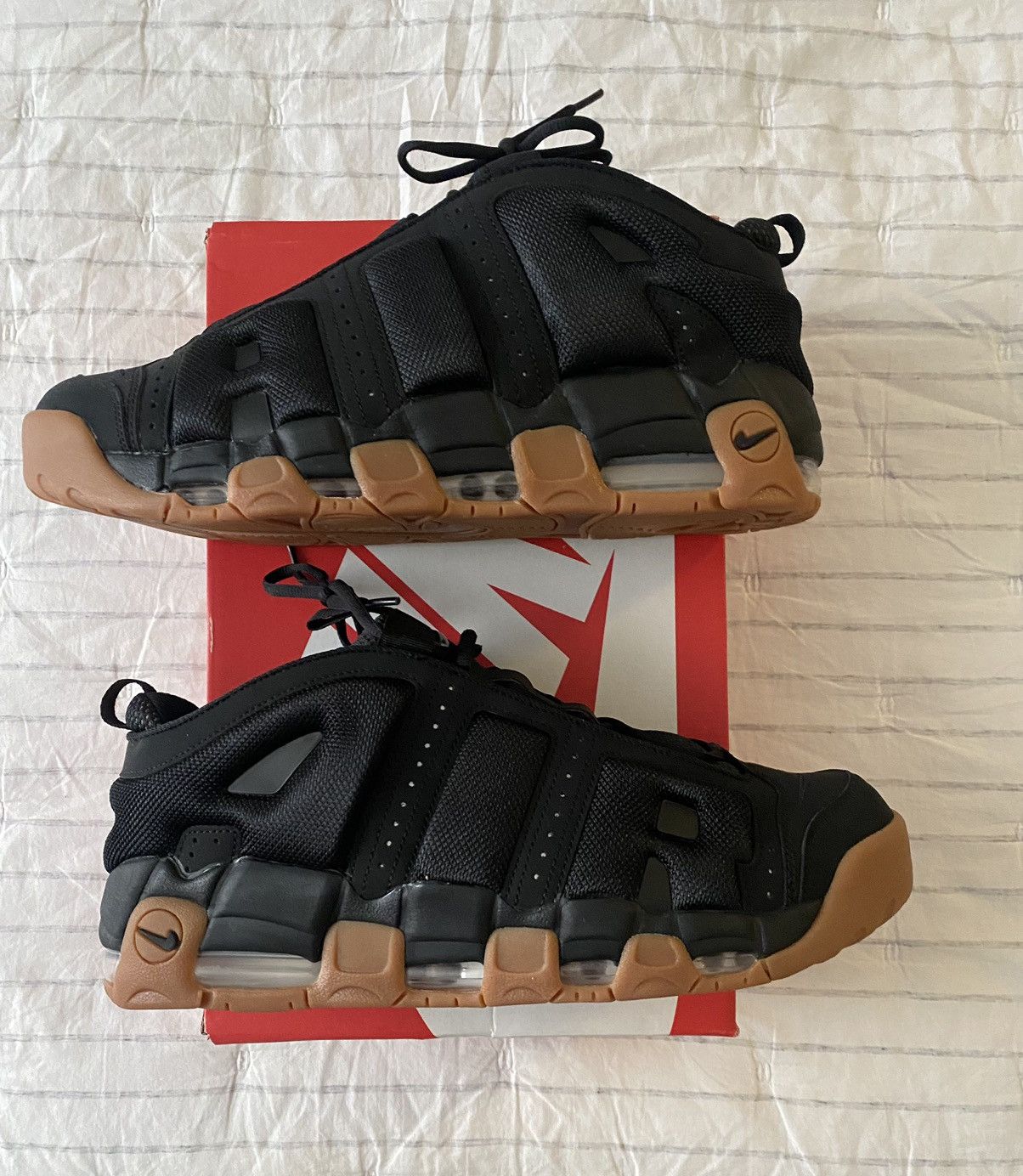 Nike Nike Air More Uptempo Low Black Sz13 Brand New Size US 13 / EU 46 - 11 Thumbnail