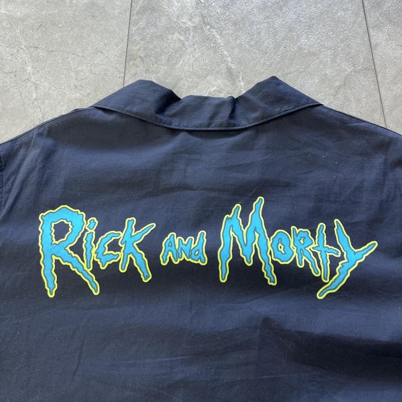 GCDS GCDS X Adult Swim Rick and Morty Bowling Shirt Size US S / EU 44-46 / 1 - 5 Thumbnail