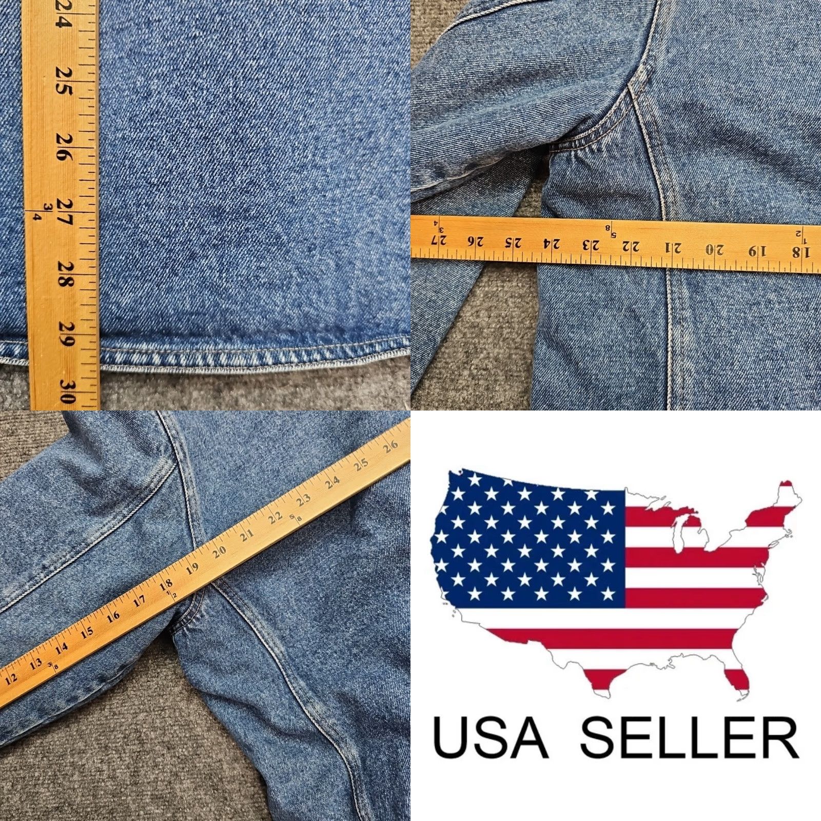 Vintage VINTAGE Woolrich Denim Barn Jacket Chore Coat Women XL Blanket Lined Leather Collar Jacket Blue 1990s Womens Size XL / US 12-14 / IT 48-50 - 8 Thumbnail