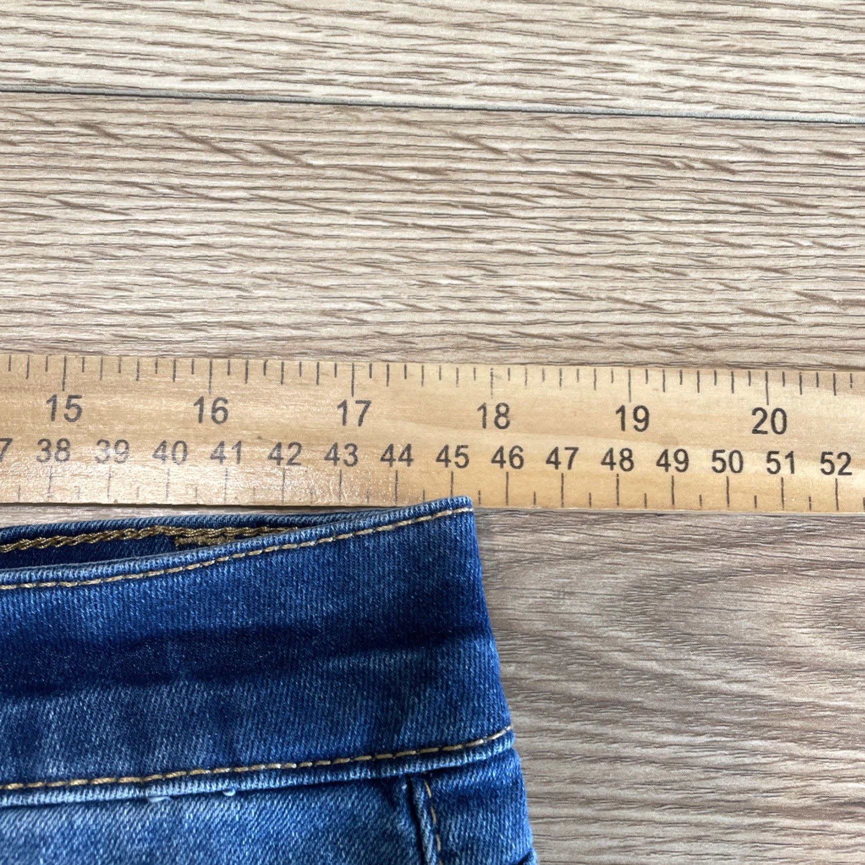 Denime BLEU Blue Denim A-Line Skirt Size 16 Regular Women Size 38" / US 16 / IT 52 - 4 Thumbnail