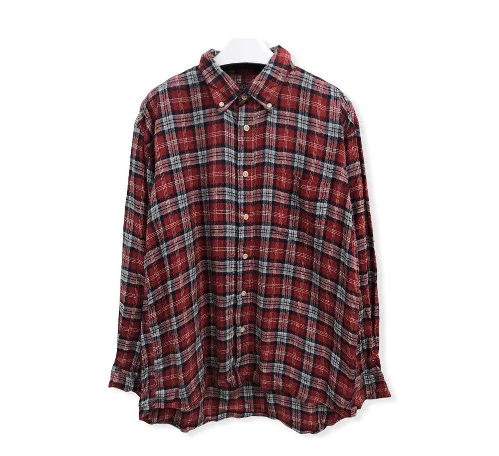 Flannel × Vintage Vintage Hip Chic Plaid Tartan Flannel Shirt 👕 Size US L / EU 52-54 / 3 - 1 Thumbnail