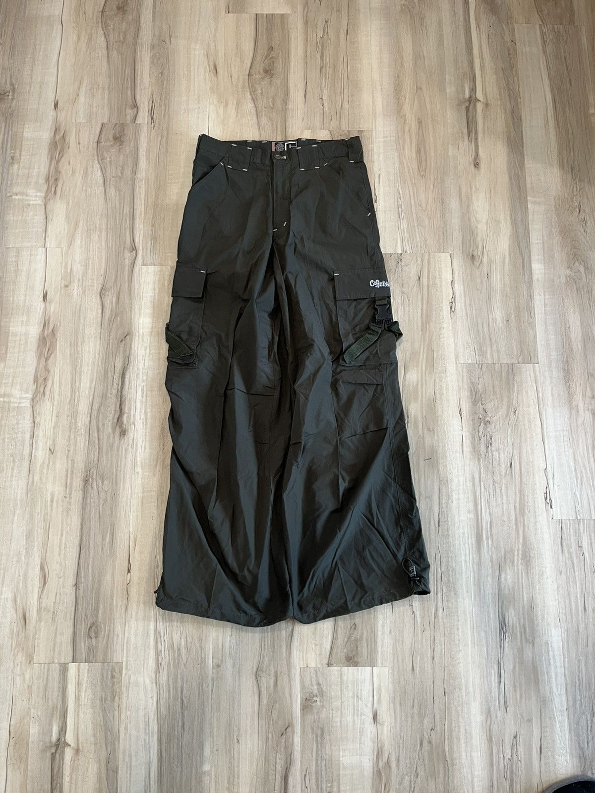 Vintage Caffeine cargo wide leg pants vintage 90s Size US 31 - 1 Thumbnail