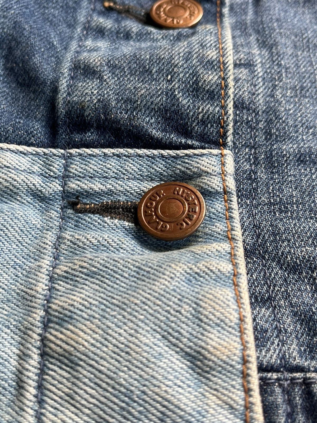 Hysteric Glamour 1990s Hysteric Glamour Kinky Hagi Patcwork Star Denim Skirt Size 32" / US 10 / IT 46 - 9 Thumbnail