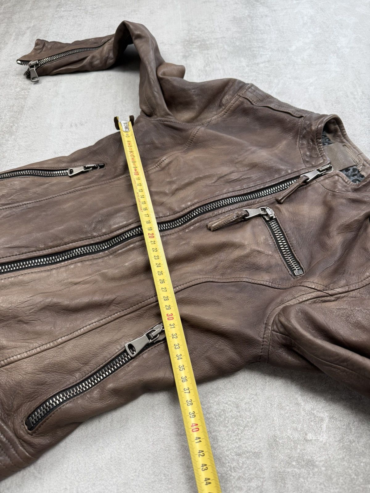 Vintage EMPRESA Milano leather jacket archive opium Rick style y2k Size XS / US 0-2 / IT 36-38 - 15 Thumbnail