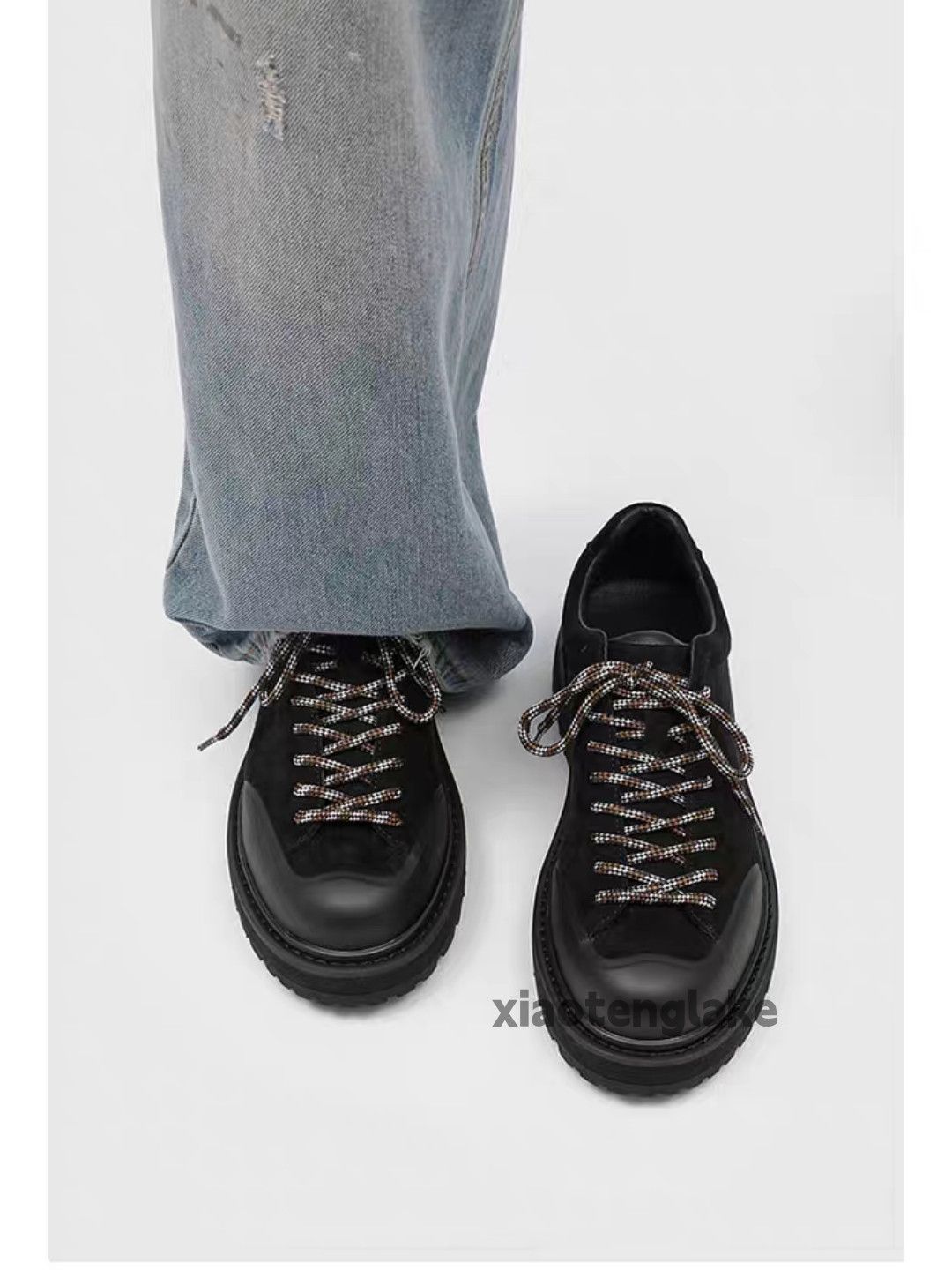 Vintage Unisex outdoor utility hiking mountain carpenter boots shoes Size US 13 / EU 46 - 4 Thumbnail