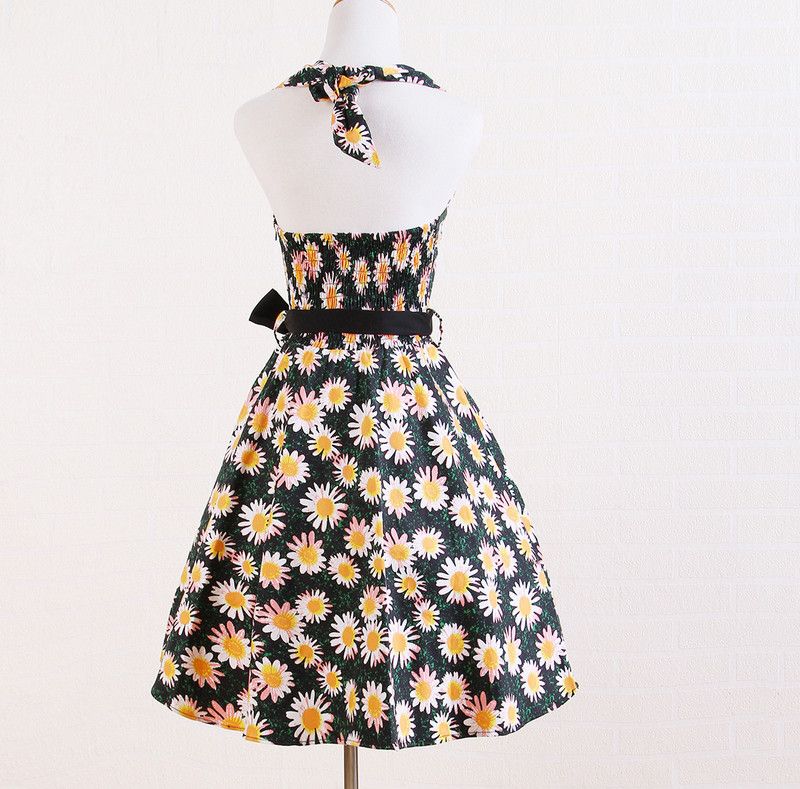 Other Sunfloral Print Vintage Style Backless Dress Size XXL / US 16-18 / IT 52-54 - 2 Thumbnail