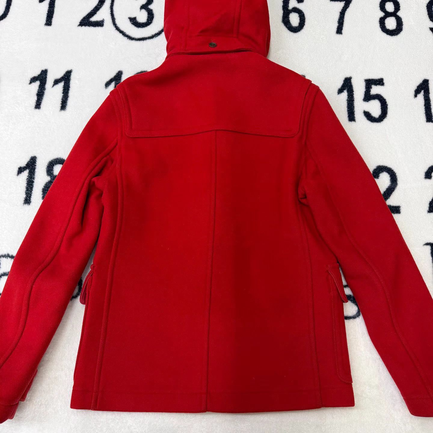 Burberry Burberry Red Horn Button Wool Coat Q10 Size S / US 4 / IT 40 - 3 Thumbnail