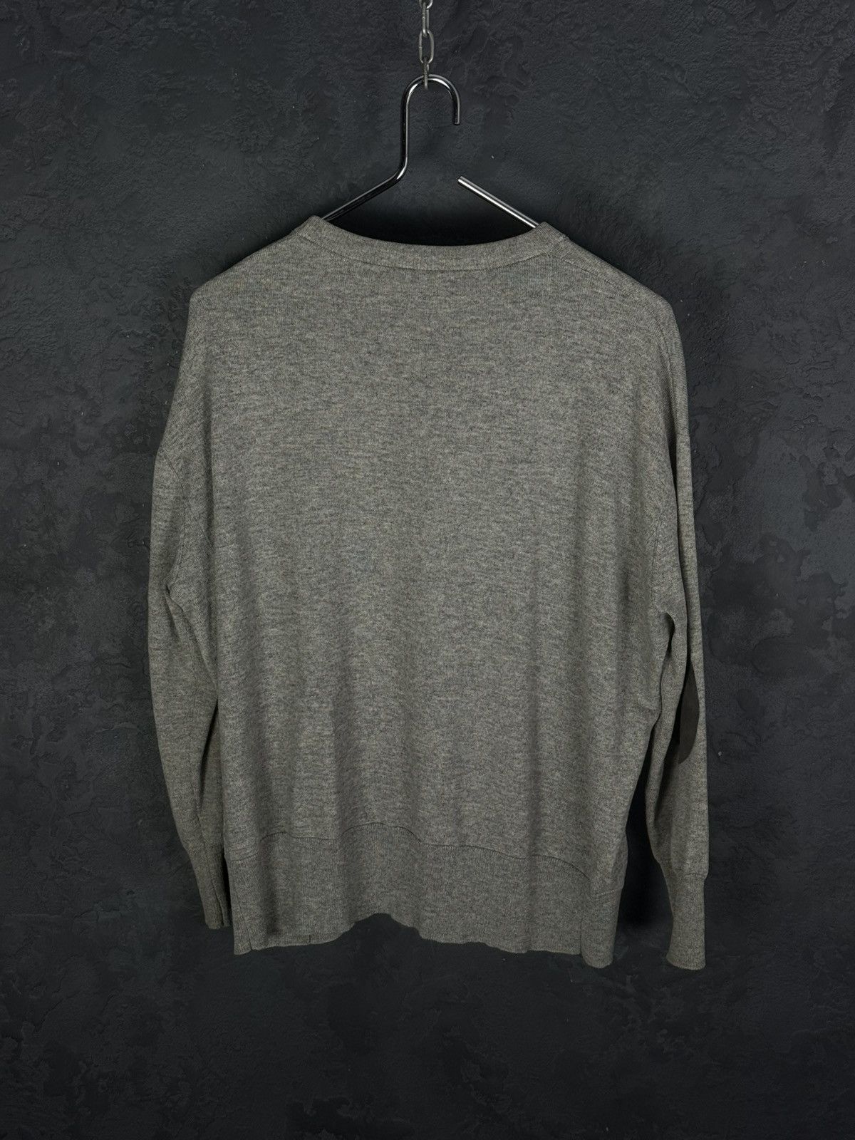 Brunello Cucinelli BRUNELLO CUCINELLI Cashmere Elbow Patch Sweater Size US M / EU 48-50 / 2 - 8 Thumbnail