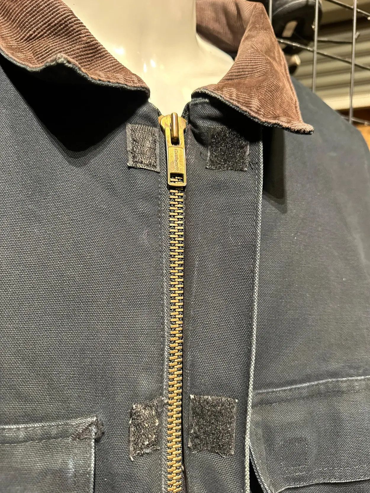 Carhartt × Vintage Rare Vintage Carhartt Faded Black/DarkGrey Detroit Jacket Size US XL / EU 56 / 4 - 9 Thumbnail