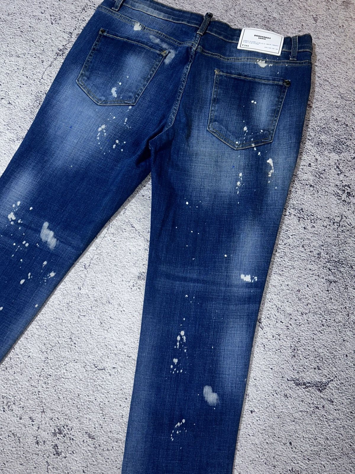 Dsquared2 DSQ2 Dsquared2 Slim Jean “D-6190” Distressed Paint-Splatter Size US 32 / EU 48 - 9 Thumbnail
