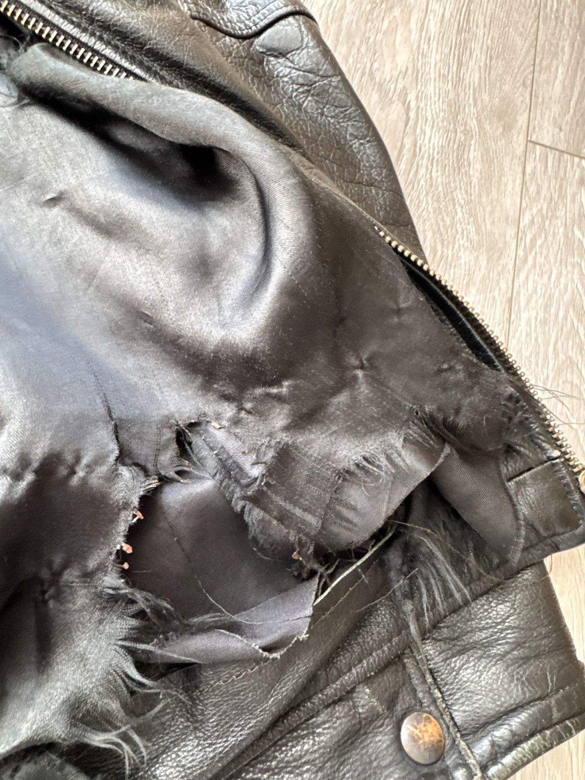 Genuine Leather Vintage Leather Jacket Ramones Biker Rare Punk Rock Rare Size US M / EU 48-50 / 2 - 12 Thumbnail