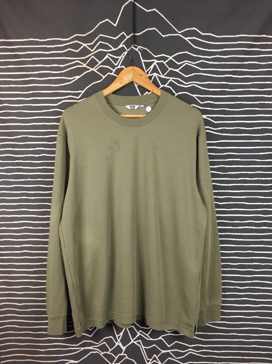 Lemaire × Uniqlo Uniqlo U Lemaire AIRism Olive Green Long Sleeve Tee Size XL Size US XL / EU 56 / 4 - 2 Thumbnail