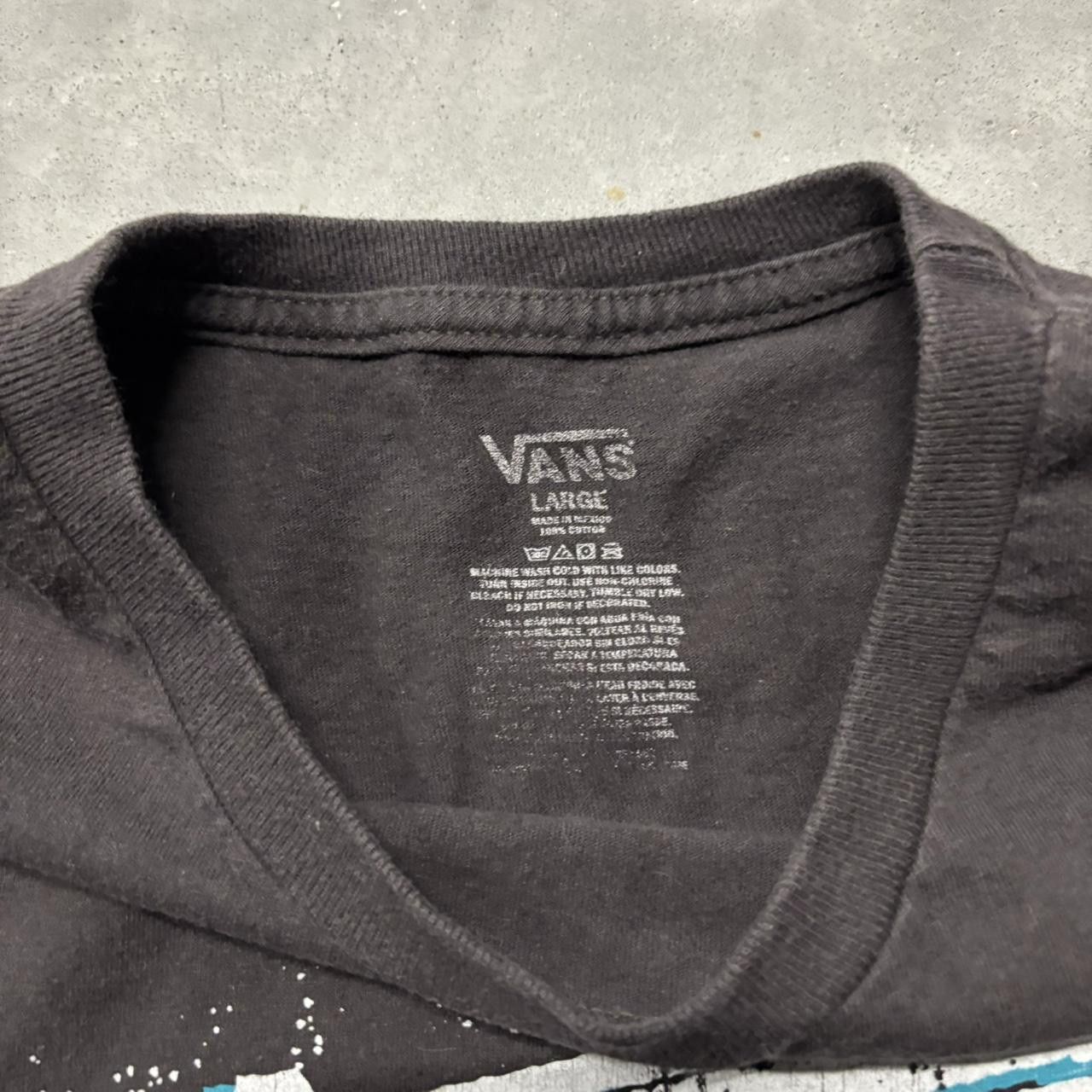 Vans × Vintage Crazy Vintage Y2K/2000s Grunge Cyber Goth Vans Skater Graphic Tee! Size US L / EU 52-54 / 3 - 3 Thumbnail