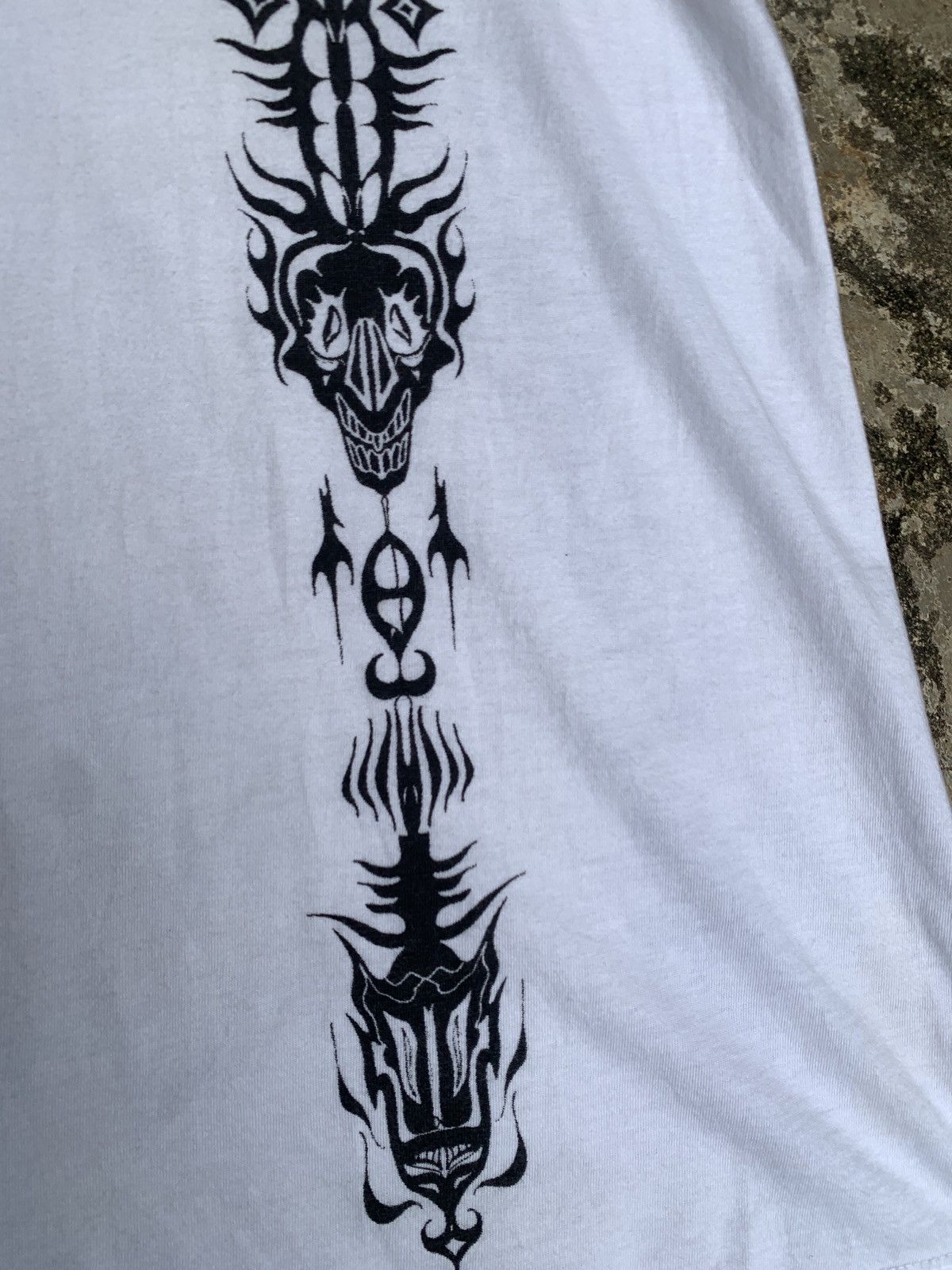 Other SPB SS White Tribal Skull Graphic Wide Neck Top Size S / US 4 / IT 40 - 6 Thumbnail