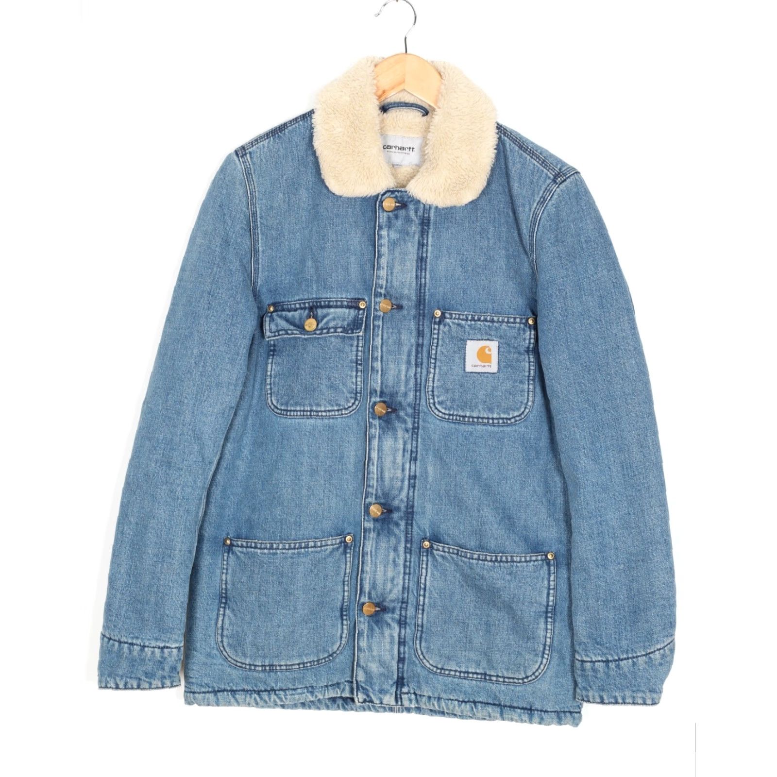 Carhartt Wip Carhartt WIP PHOENIX COAT Denim Jacket Men Size S Sherpa Lined Blue MJ6153 Size US S / EU 44-46 / 1 - 2 Thumbnail