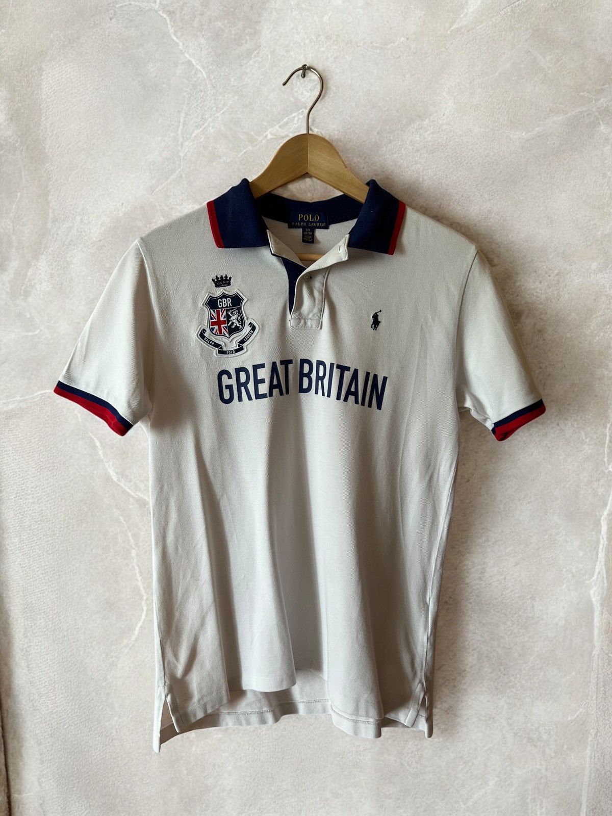Polo Ralph Lauren × Vintage POLO RALPH LAUREN “GREAT BRITAIN” GBR CHIEF TEE T SHIRT y2k Size US S / EU 44-46 / 1 - 1 Thumbnail