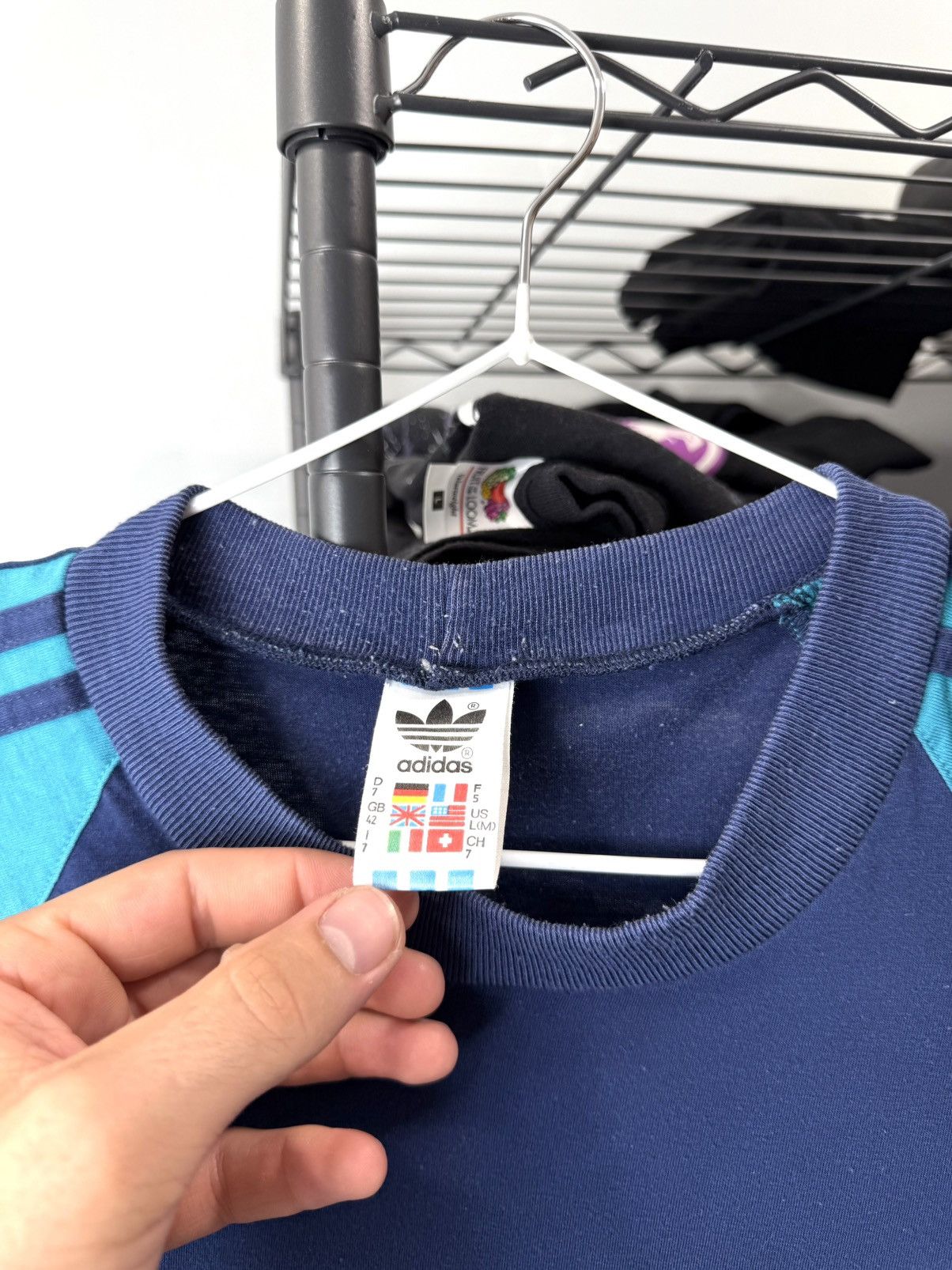 Adidas 80-90’s RARE! Vintage Adidas T Shirt Patch Work Size US L / EU 52-54 / 3 - 5 Thumbnail
