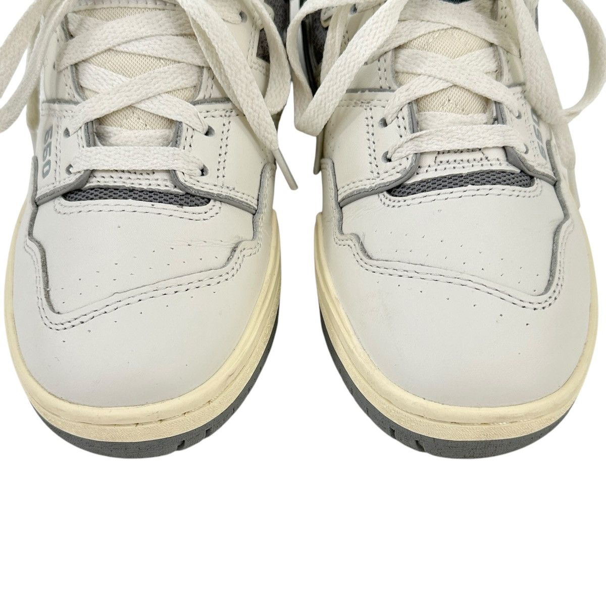 Aime Leon Dore × New Balance ALD 550 White & Gray Lowtop Leather Sneakers Size US 7.5 / EU 40-41 - 5 Thumbnail