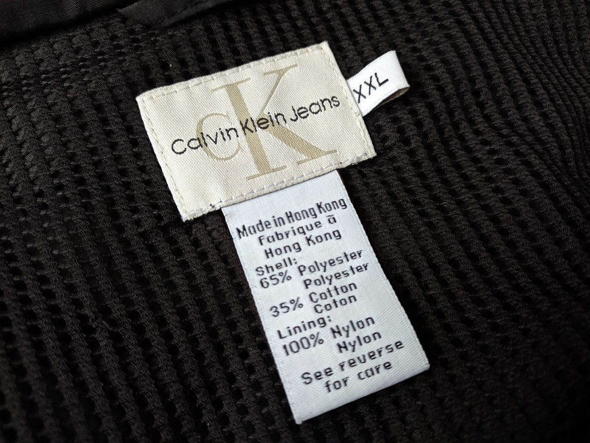 Calvin Klein × Vintage CK Calvin Klein 90s Jeans Zip Anorak Windbreaker Spellout Size US XXL / EU 58 / 5 - 6 Thumbnail