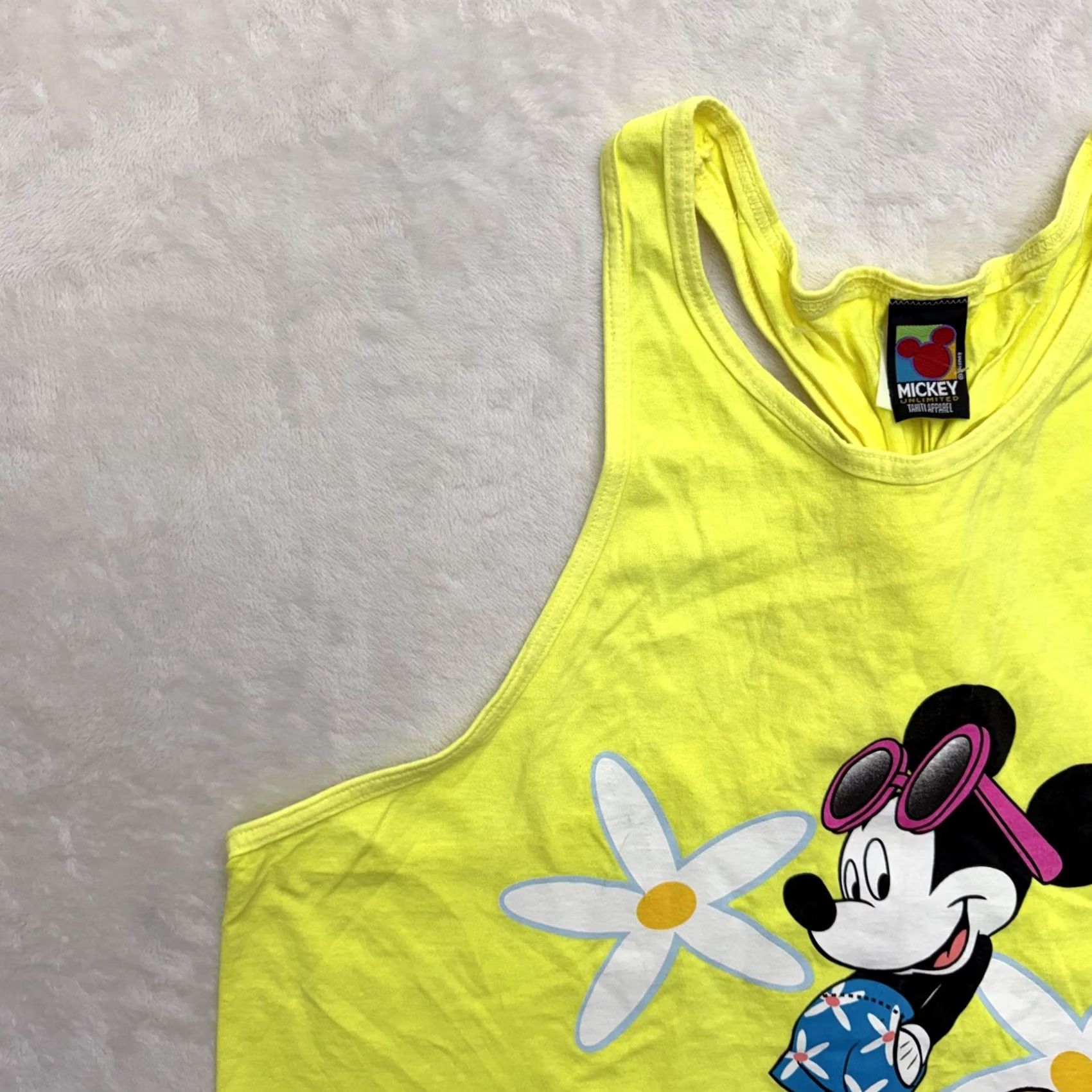 Mickey Unlimited Mickey Unlimited Tank Dress Womens One Size Yellow Floral Summer Beach Disney Sleeveless Scoop Neck Strappy Size ONE SIZE - 6 Thumbnail