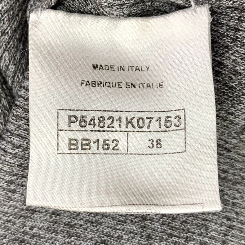 Chanel ChanelGray cotton round-neck long-sleeved knitted dress 250 Size XS / US 0-2 / IT 36-38 - 8 Thumbnail