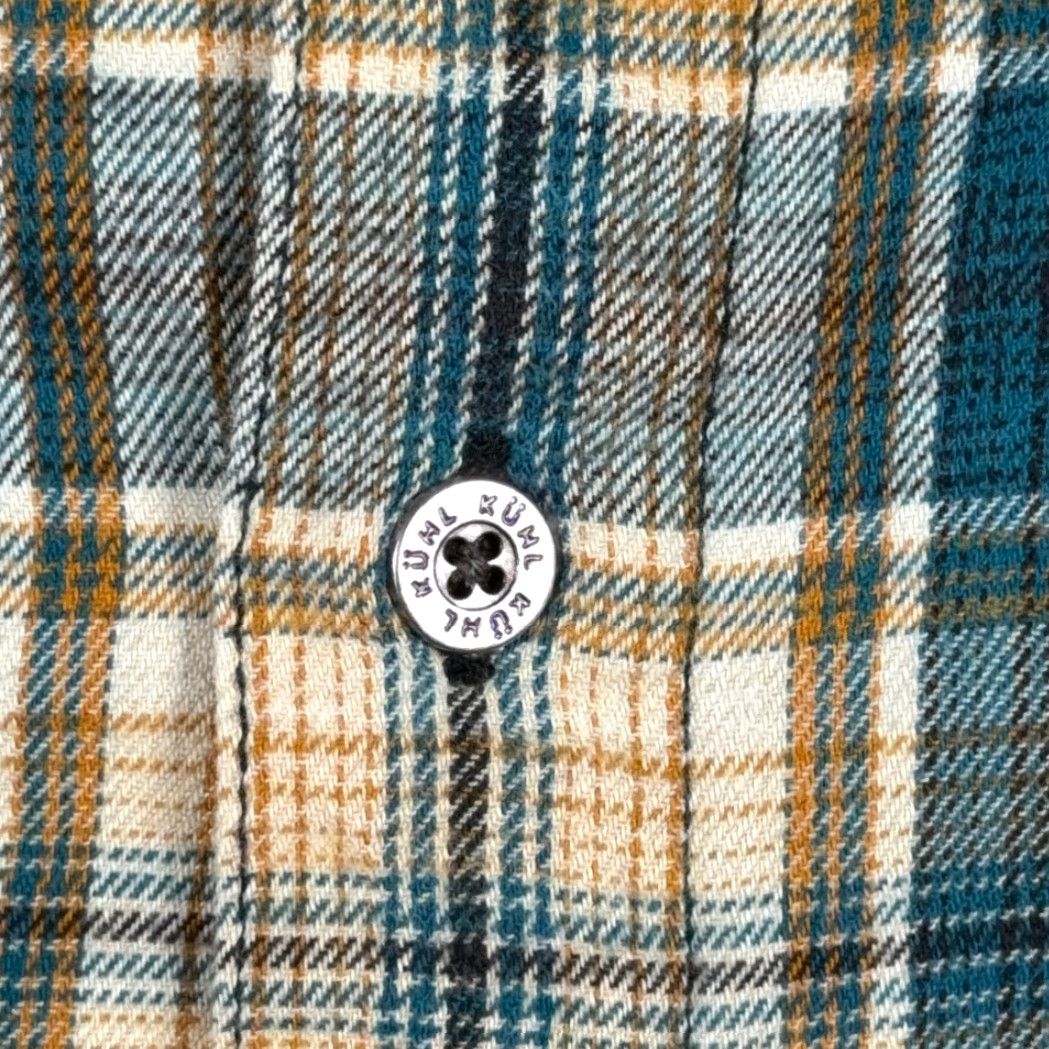 Vintage Kuhl Shirt Adult MEDIUM Blue Yellow Plaid Flannel Cotton Tencel Outdoor Hiking Size US M / EU 48-50 / 2 - 4 Thumbnail
