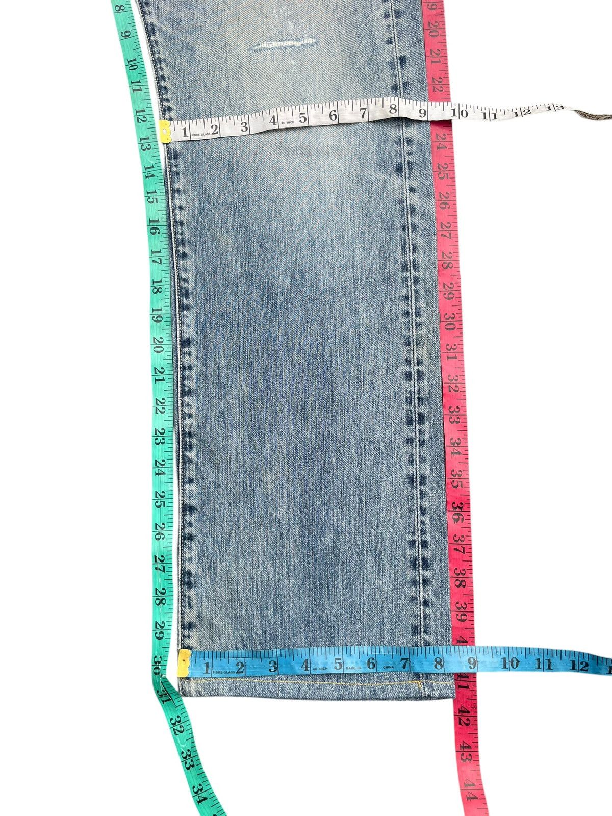 Japanese Brand × Uniqlo Uniqlo Selvedge Distresed Jeans Size US 35 - 13 Thumbnail
