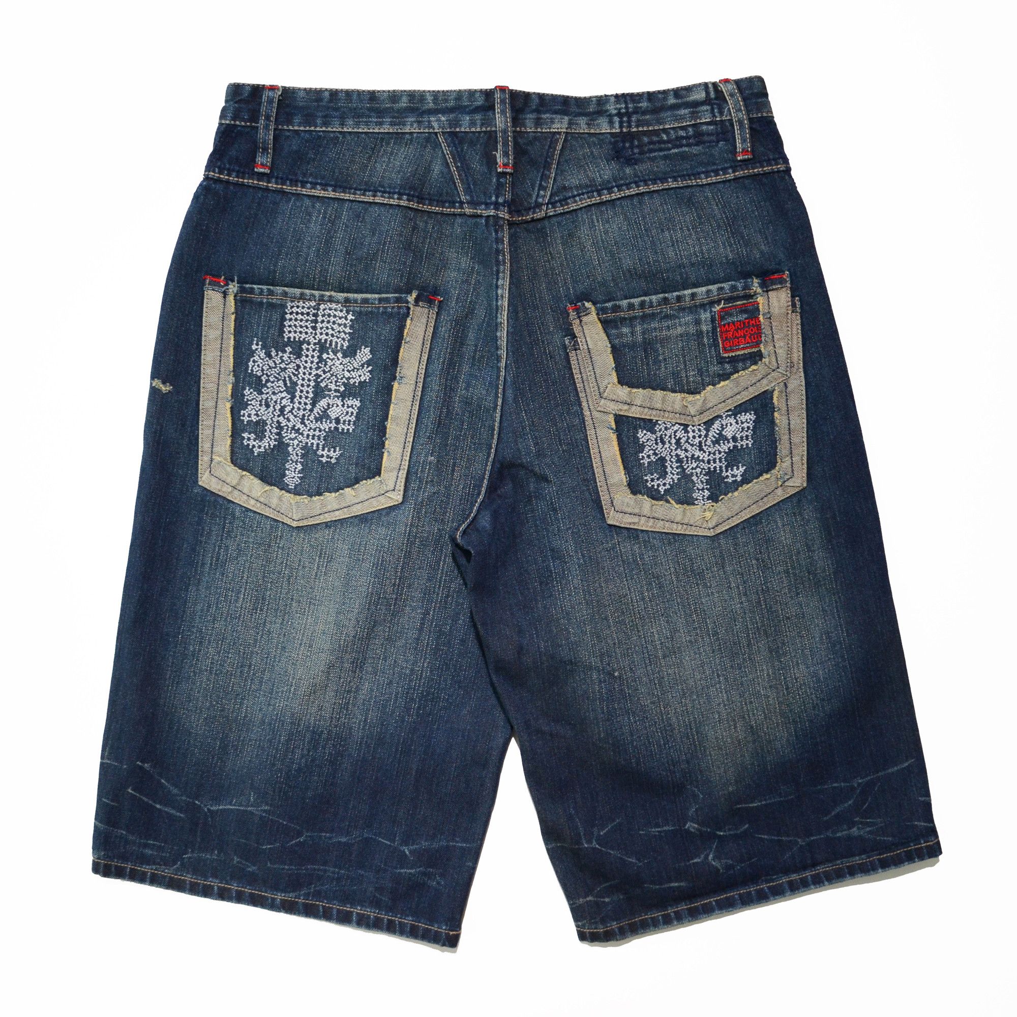 Marithe + Francois Girbaud [Tiny Hole] M+FG Jorts W34 Raw Denim Special 2006 Carft Size US 34 / EU 50 - 2 Thumbnail