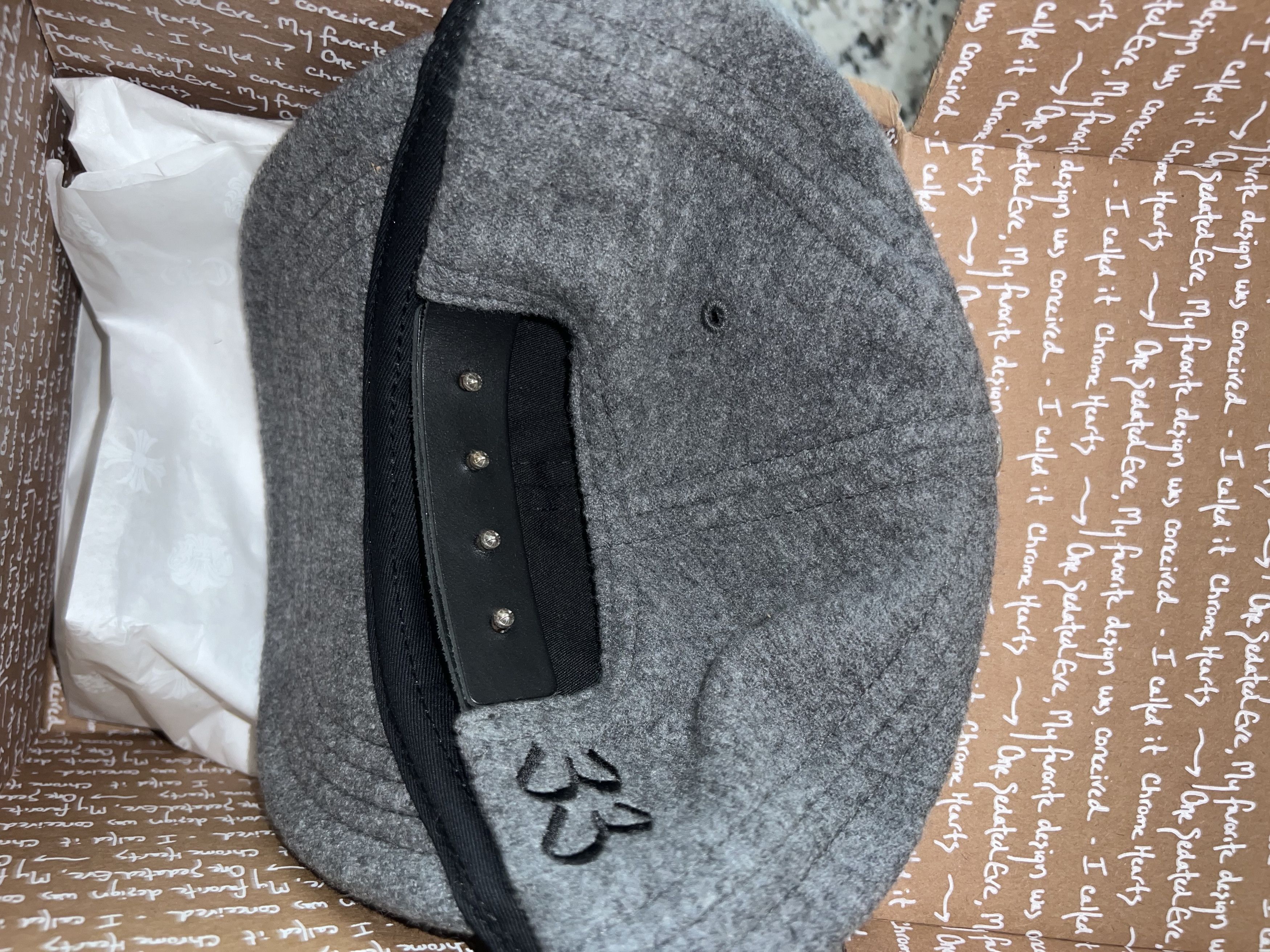 Chrome Hearts Chrome Hearts 100% Wool SnapBack Cap Size ONE SIZE - 5 Thumbnail