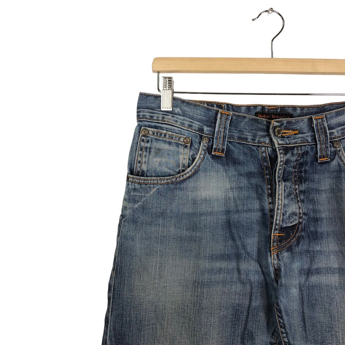 Japanese Brand 🔥Nudie Jeans Co Denim Straight Cut Issey Miyake Design Size US 32 / EU 48 - 6 Thumbnail