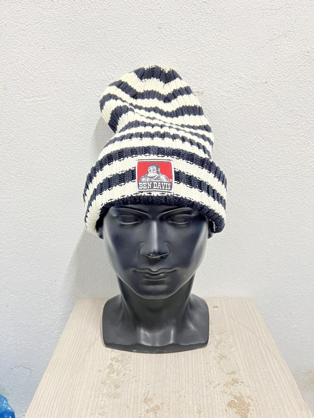 Ben Davis Vintage Ben Davis Striped Jail Beanie Hat Size ONE SIZE - 2 Thumbnail
